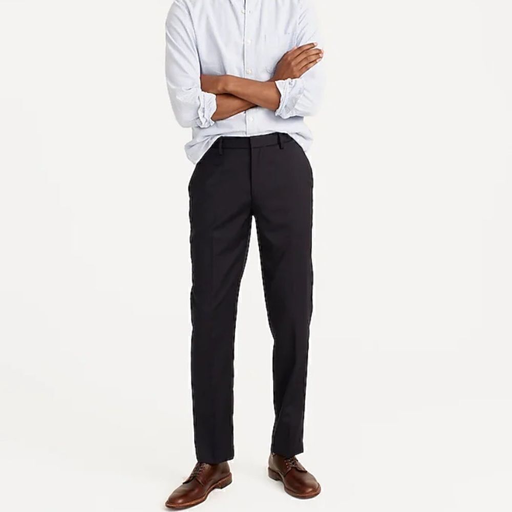 J. Crew Bowery Slim-fit pant in wool blend